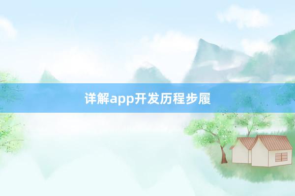 详解app开发历程步履